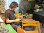 Romeo beim Cuttern