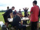 Jurtenburgteam in Besprechungsrunde